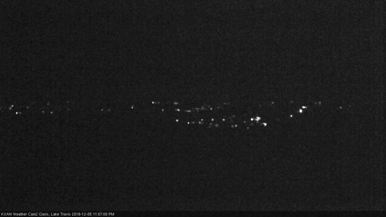 Lake Travis webcam, December 5, 2018 10:10 PM CT