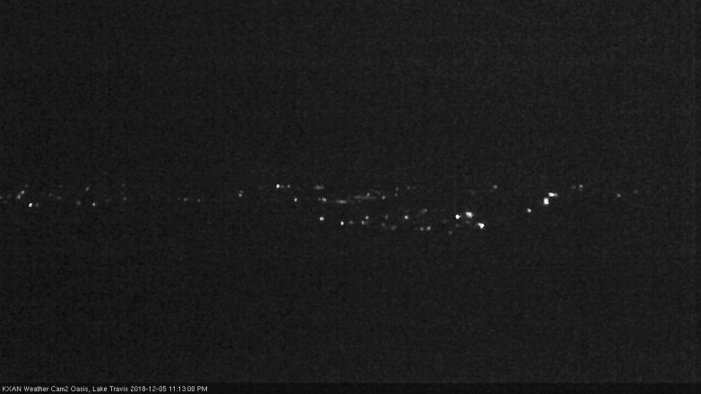 Lake Travis webcam, December 5, 2018 10:15 PM CT