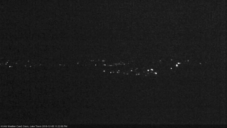 Lake Travis webcam, December 5, 2018 10:25 PM CT