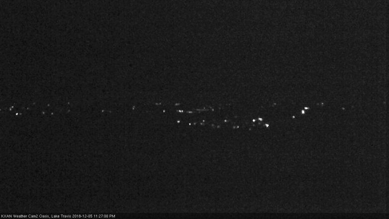 Lake Travis webcam, December 5, 2018 10:30 PM CT