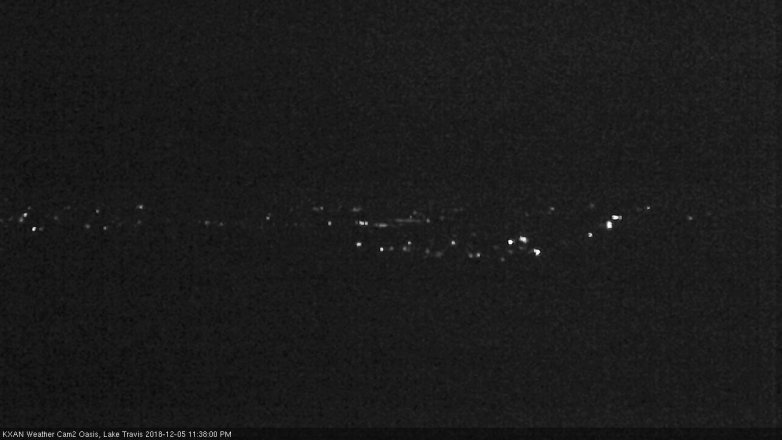 Lake Travis webcam, December 5, 2018 10:40 PM CT
