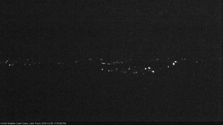Lake Travis webcam, December 5, 2018 10:55 PM CT