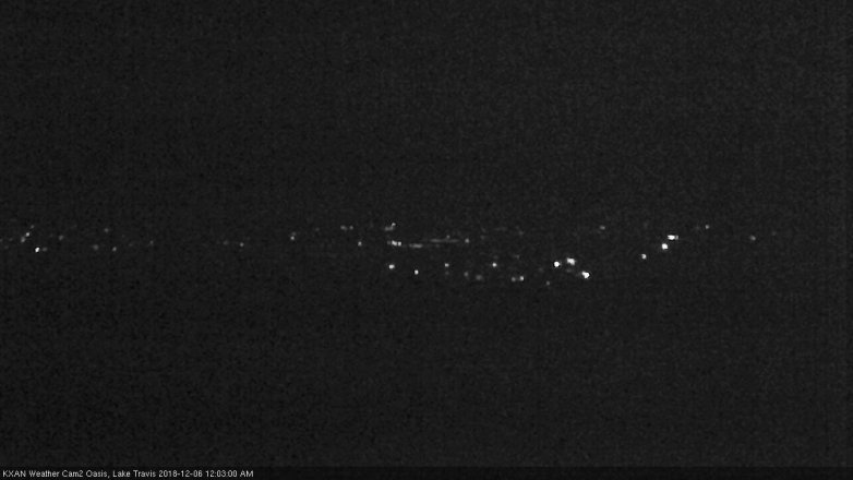 Lake Travis webcam, December 5, 2018 11:05 PM CT