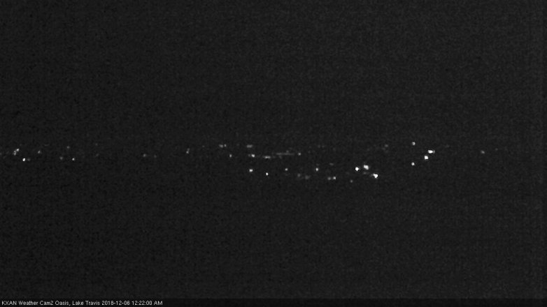 Lake Travis webcam, December 5, 2018 11:25 PM CT