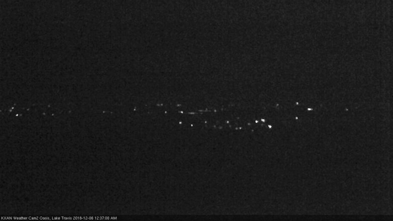 Lake Travis webcam, December 5, 2018 11:40 PM CT