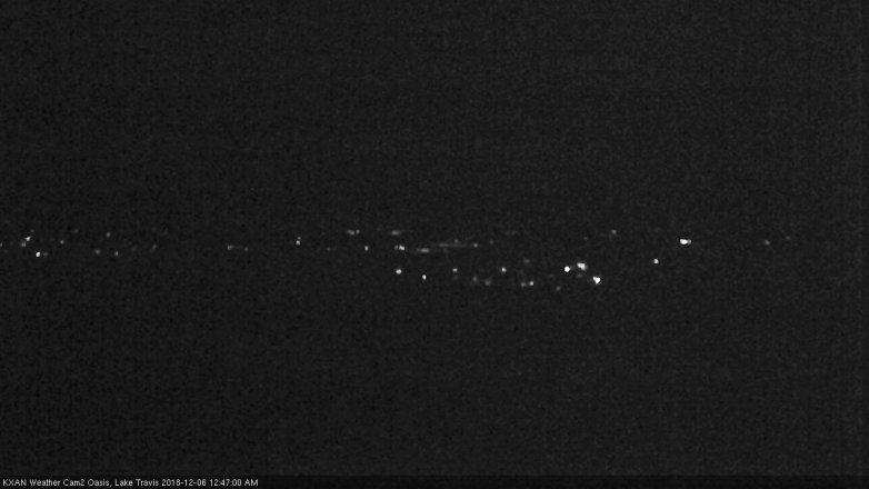 Lake Travis webcam, December 5, 2018 11:50 PM CT