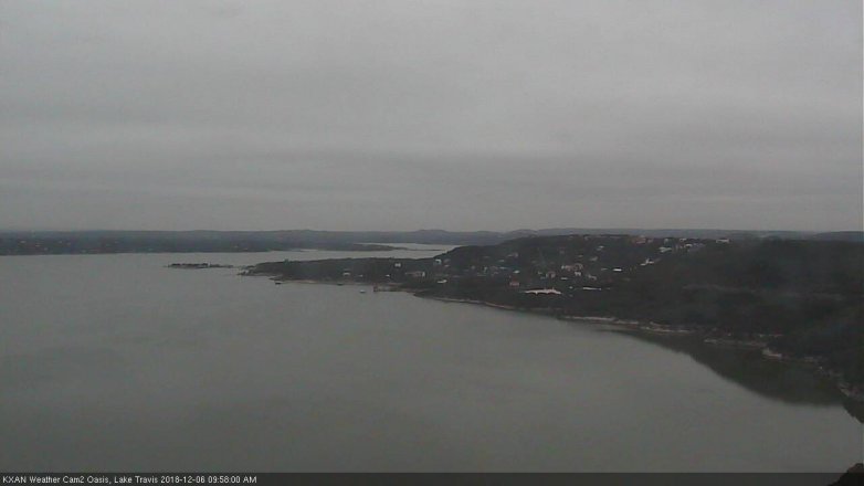 Lake Travis webcam, December 6, 2018 9:00 AM CT