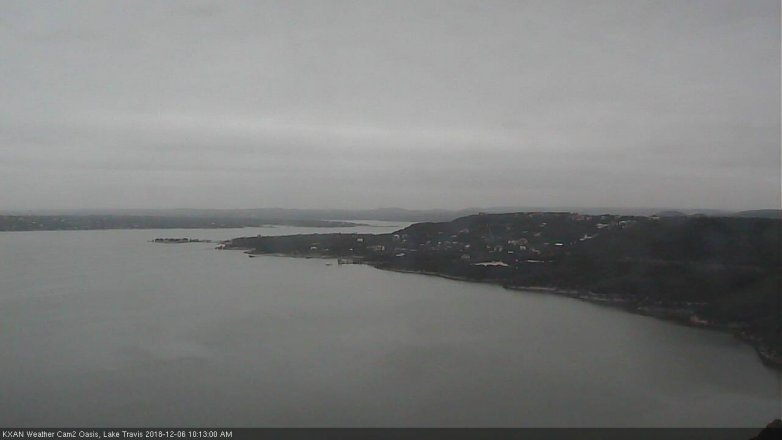 Lake Travis webcam, December 6, 2018 9:15 AM CT