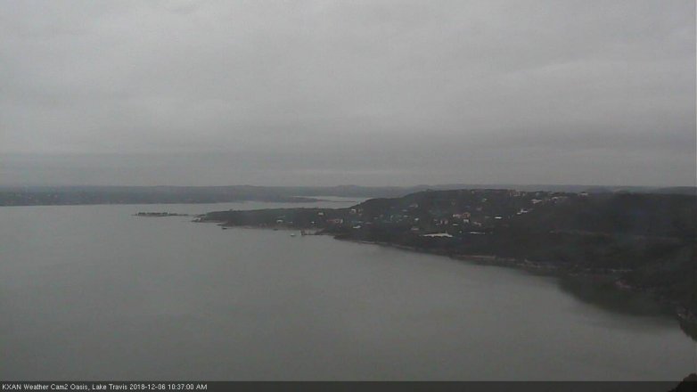 Lake Travis webcam, December 6, 2018 9:40 AM CT