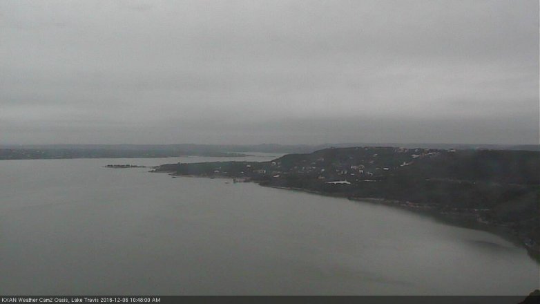 Lake Travis webcam, December 6, 2018 9:50 AM CT