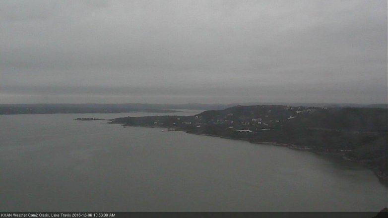 Lake Travis webcam, December 6, 2018 9:55 AM CT