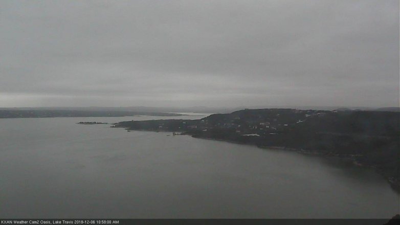 Lake Travis webcam, December 6, 2018 10:00 AM CT