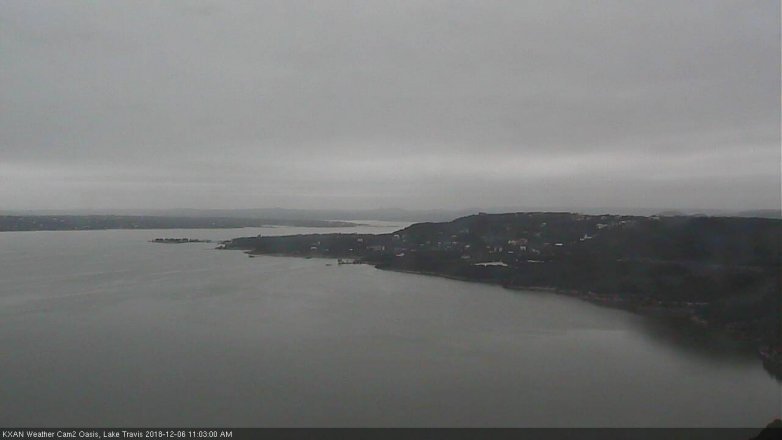 Lake Travis webcam, December 6, 2018 10:05 AM CT