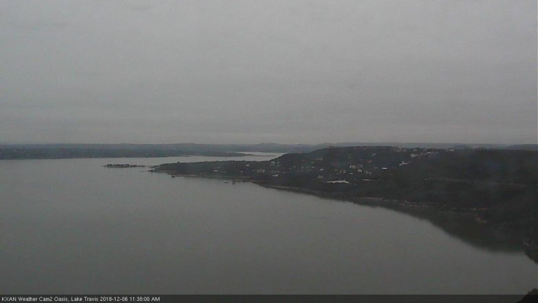 Lake Travis webcam, December 6, 2018 10:40 AM CT