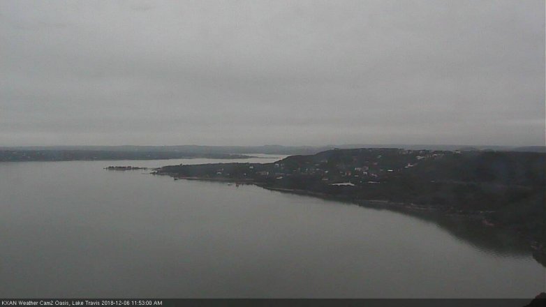 Lake Travis webcam, December 6, 2018 10:55 AM CT