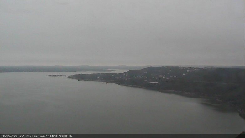 Lake Travis webcam, December 6, 2018 11:40 AM CT