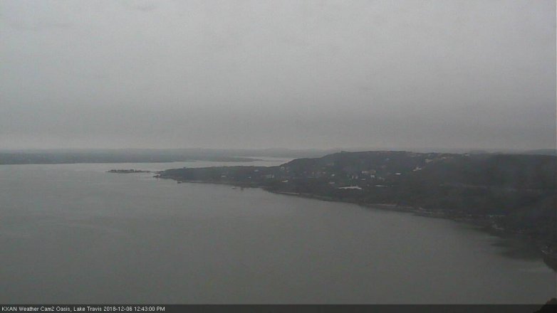 Lake Travis webcam, December 6, 2018 11:45 AM CT
