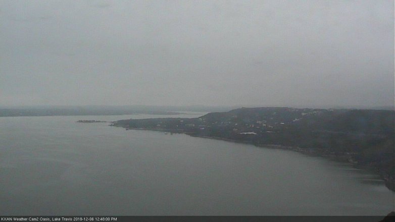 Lake Travis webcam, December 6, 2018 11:50 AM CT