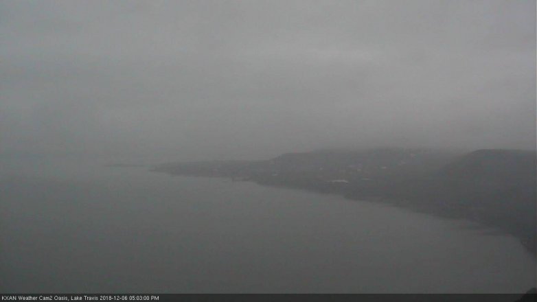 Lake Travis webcam, December 6, 2018 4:05 PM CT