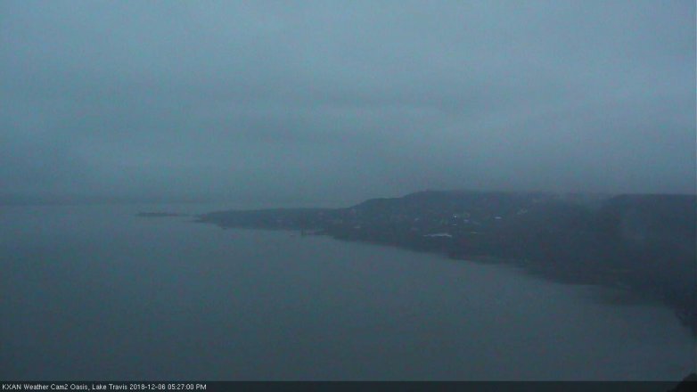 Lake Travis webcam, December 6, 2018 4:30 PM CT