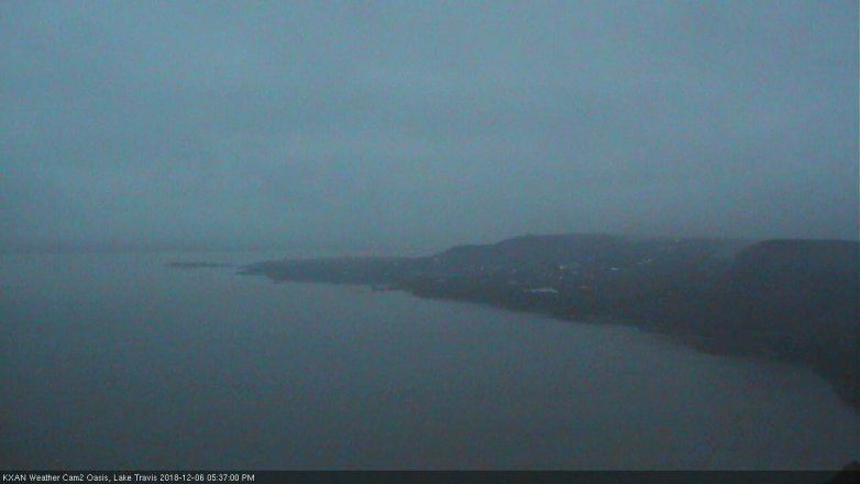 Lake Travis webcam, December 6, 2018 4:40 PM CT