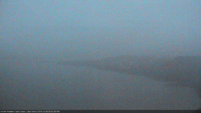 Lake Travis webcam, December 6, 2018 4:50 PM CT
