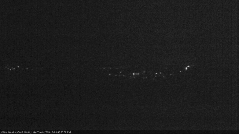Lake Travis webcam, December 6, 2018 5:55 PM CT