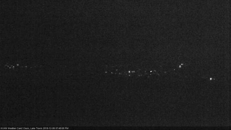 Lake Travis webcam, December 6, 2018 6:50 PM CT