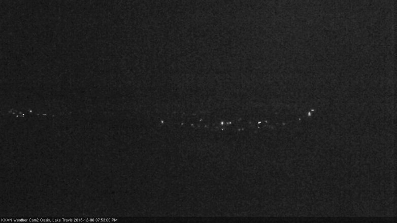 Lake Travis webcam, December 6, 2018 6:55 PM CT