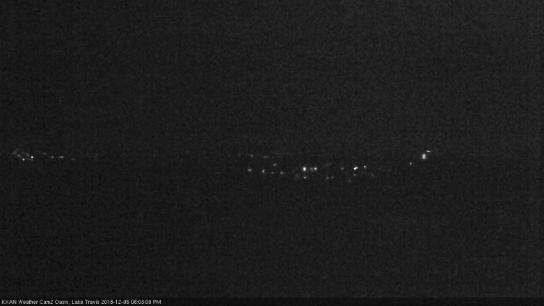 Lake Travis webcam, December 6, 2018 7:05 PM CT