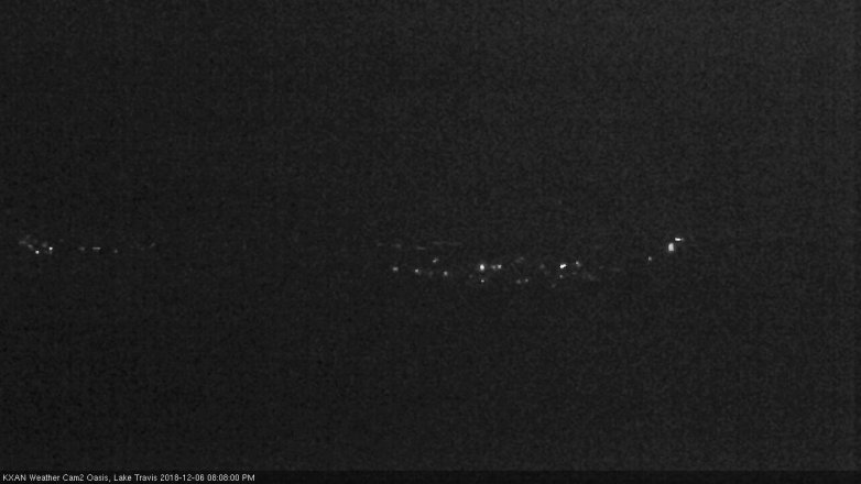 Lake Travis webcam, December 6, 2018 7:10 PM CT