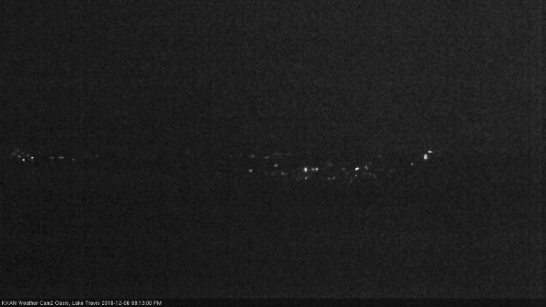 Lake Travis webcam, December 6, 2018 7:15 PM CT