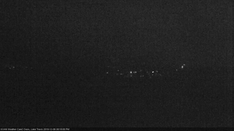 Lake Travis webcam, December 6, 2018 7:20 PM CT