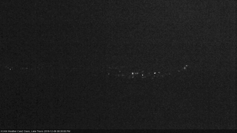 Lake Travis webcam, December 6, 2018 7:40 PM CT
