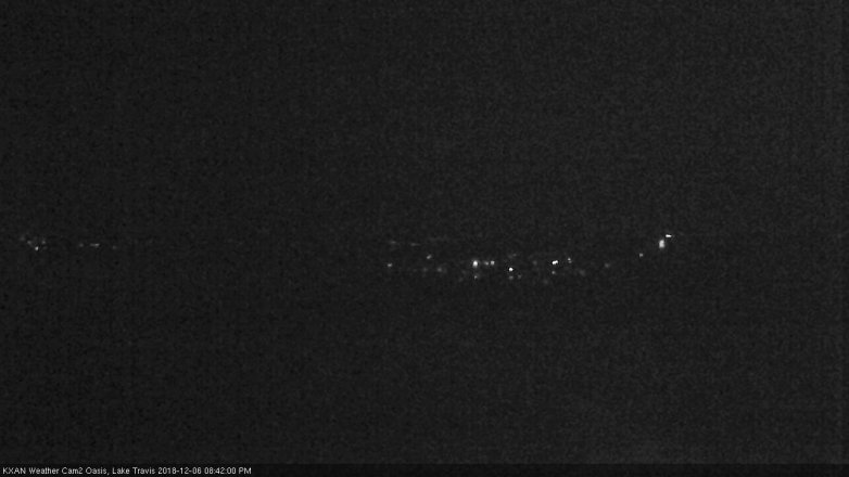 Lake Travis webcam, December 6, 2018 7:45 PM CT