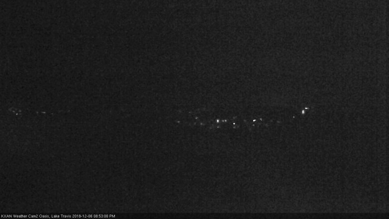 Lake Travis webcam, December 6, 2018 7:55 PM CT