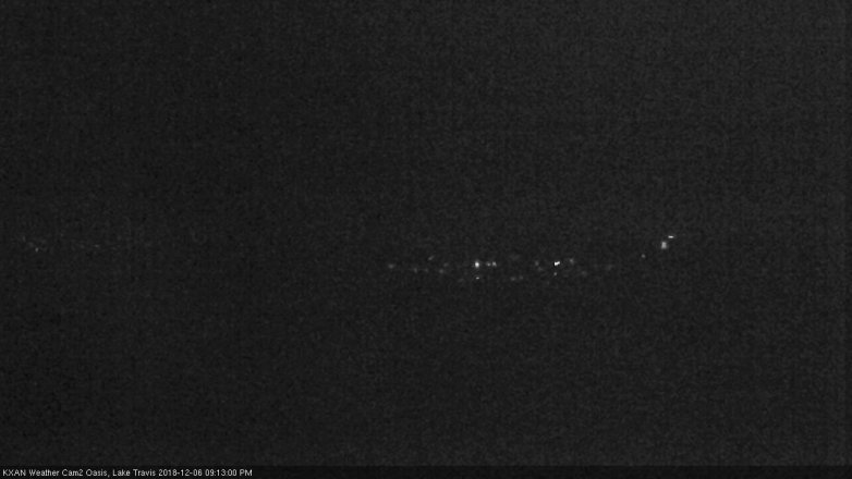 Lake Travis webcam, December 6, 2018 8:15 PM CT