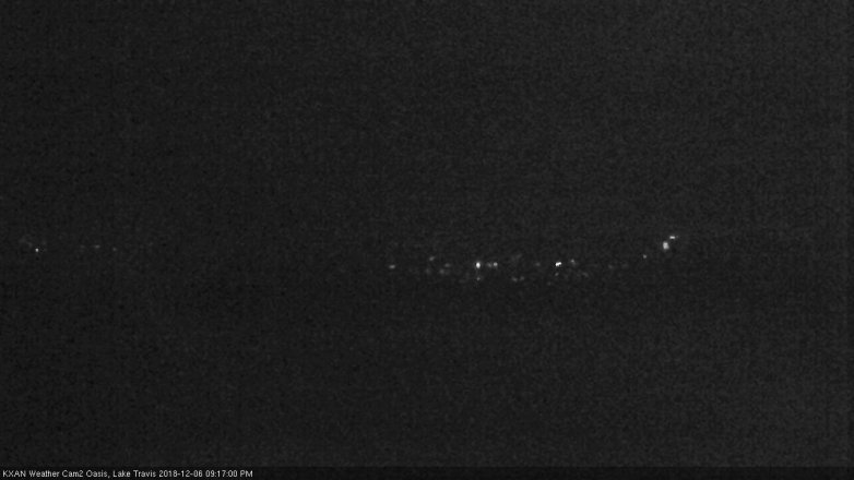 Lake Travis webcam, December 6, 2018 8:20 PM CT
