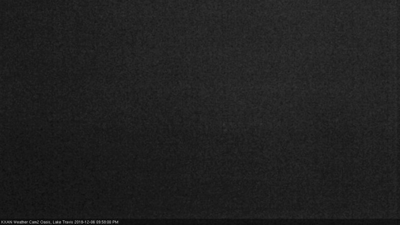Lake Travis webcam, December 6, 2018 9:00 PM CT