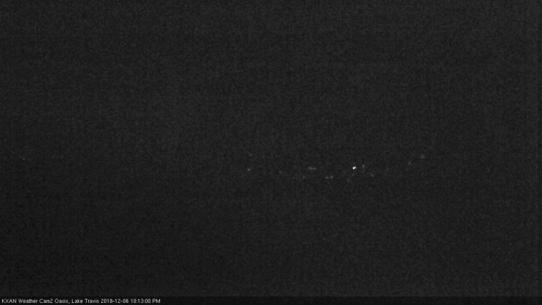 Lake Travis webcam, December 6, 2018 9:15 PM CT