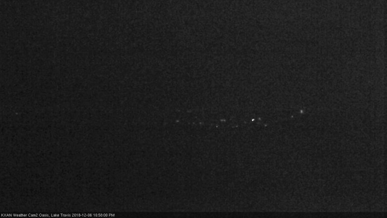 Lake Travis webcam, December 6, 2018 10:00 PM CT