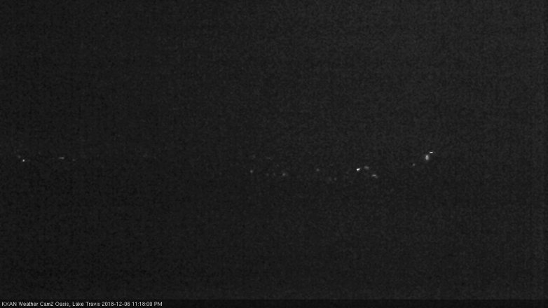 Lake Travis webcam, December 6, 2018 10:20 PM CT