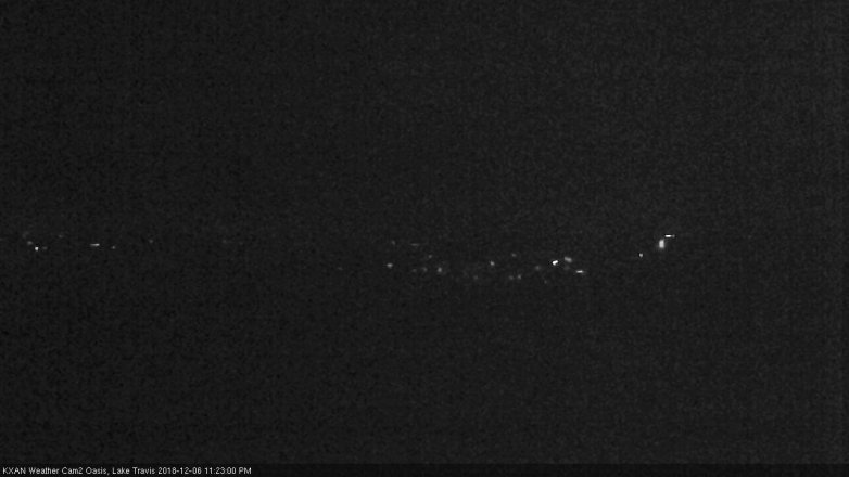 Lake Travis webcam, December 6, 2018 10:25 PM CT