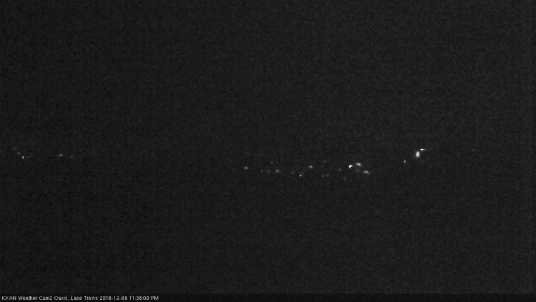 Lake Travis webcam, December 6, 2018 10:40 PM CT