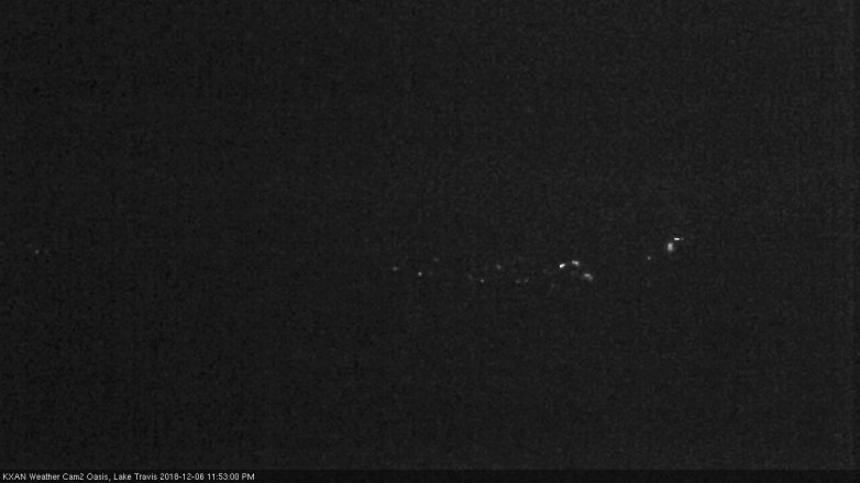 Lake Travis webcam, December 6, 2018 10:55 PM CT