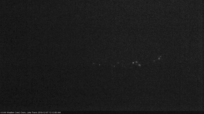 Lake Travis webcam, December 6, 2018 11:15 PM CT