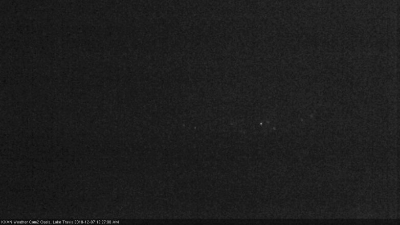 Lake Travis webcam, December 6, 2018 11:30 PM CT