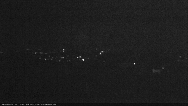 Lake Travis webcam, December 7, 2018 5:50 PM CT