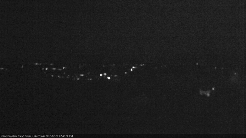 Lake Travis webcam, December 7, 2018 6:45 PM CT