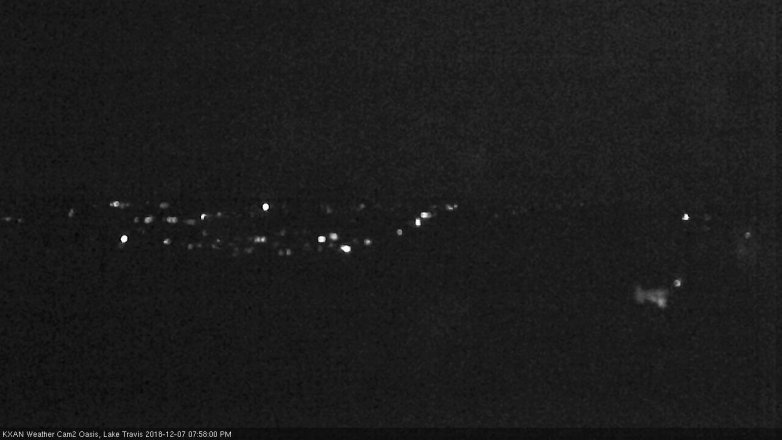 Lake Travis webcam, December 7, 2018 7:00 PM CT